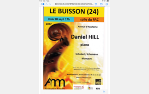 Reprise concerts au PAC du Buisson-de-Cadouin 